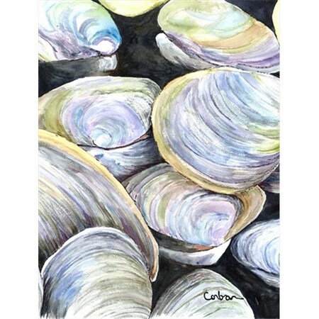 PatioPlus Clam Quahog Canvas Flag - House Size44; 28 x 40 in.